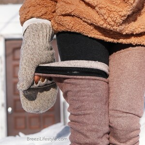 Sherpa Leg Warmer, Soft Leg Warmer, Warm Leg, No Slip, Thigh High, Fleece, Warm Outdoors, Warm Layer, Men Leg Warmer, Women Leg Warmer