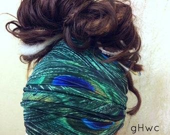 Gerippte Strick Dreadlock Stirnband | Stretch Lok Wrap, Hochsteckfrisur