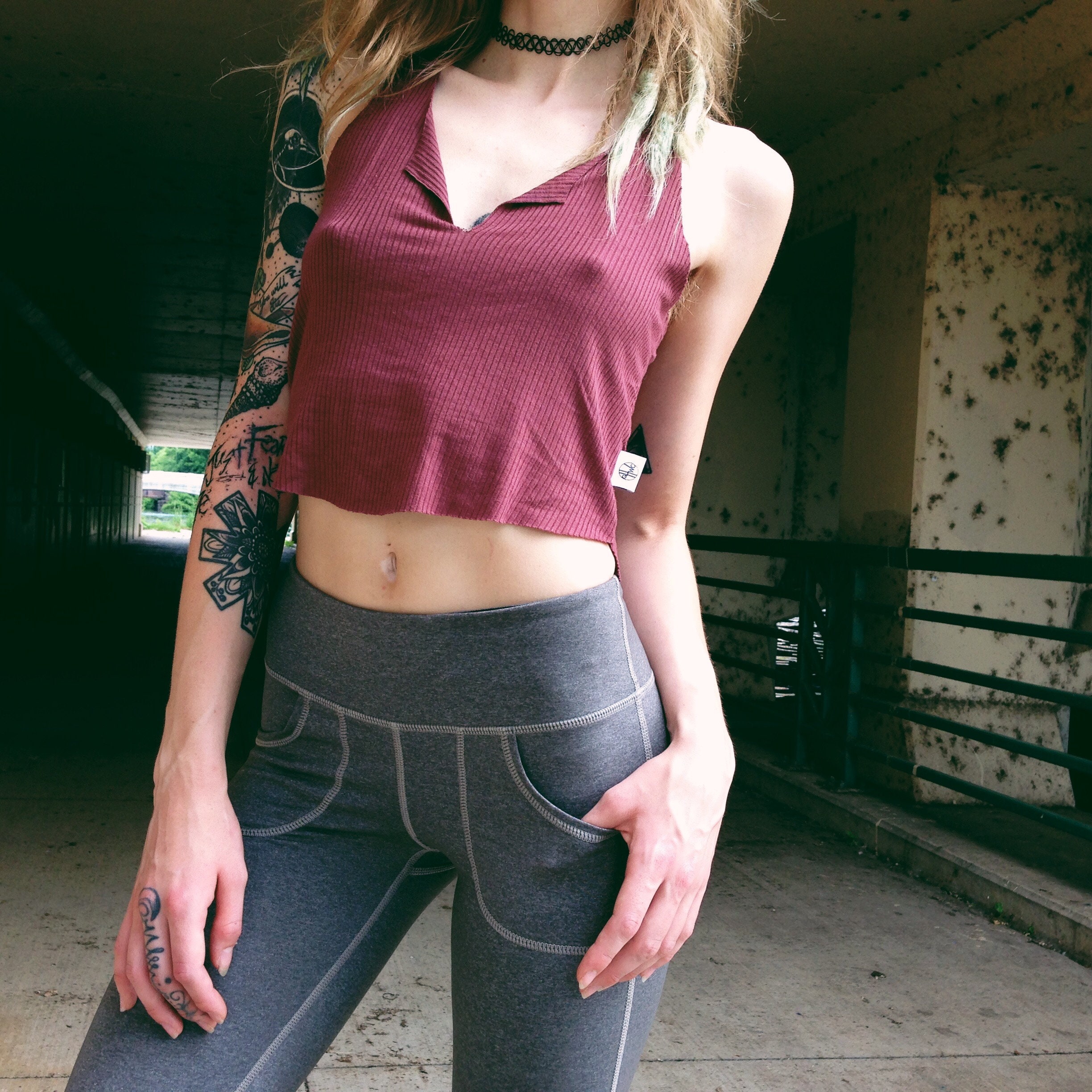 100 Cotton Leggings With Pockets