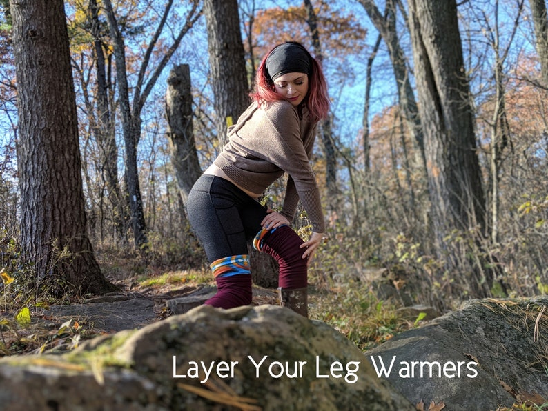 Long Leg Warmer Warm Layer Hiking Skiing Cabin Thigh Etsy UK