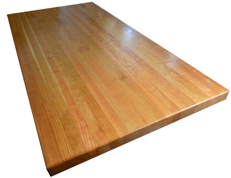 American Cherry Butcher Block Countertop Edge Grain Etsy