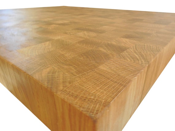 End Grain White Oak Butcher Block Countertop Island Etsy