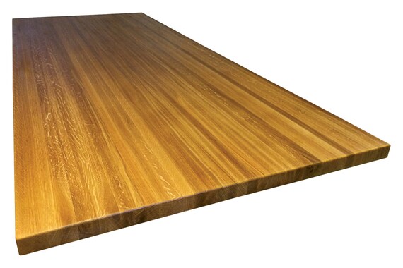 White Oak Butcher Block Countertop Edge Grain Kitchen Etsy