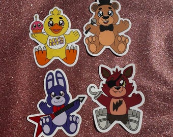 Five Nights Fanart vinyl waterproof Sticker sets