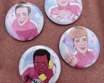Botones de fanart de Boy Throb