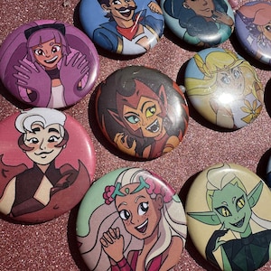 She-Ra Glitter Stickers and Buttons – Princess of Power Fanart