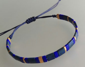 Adjustable Tila Bead Bracelet: Colorful Boho Stacking Jewelry