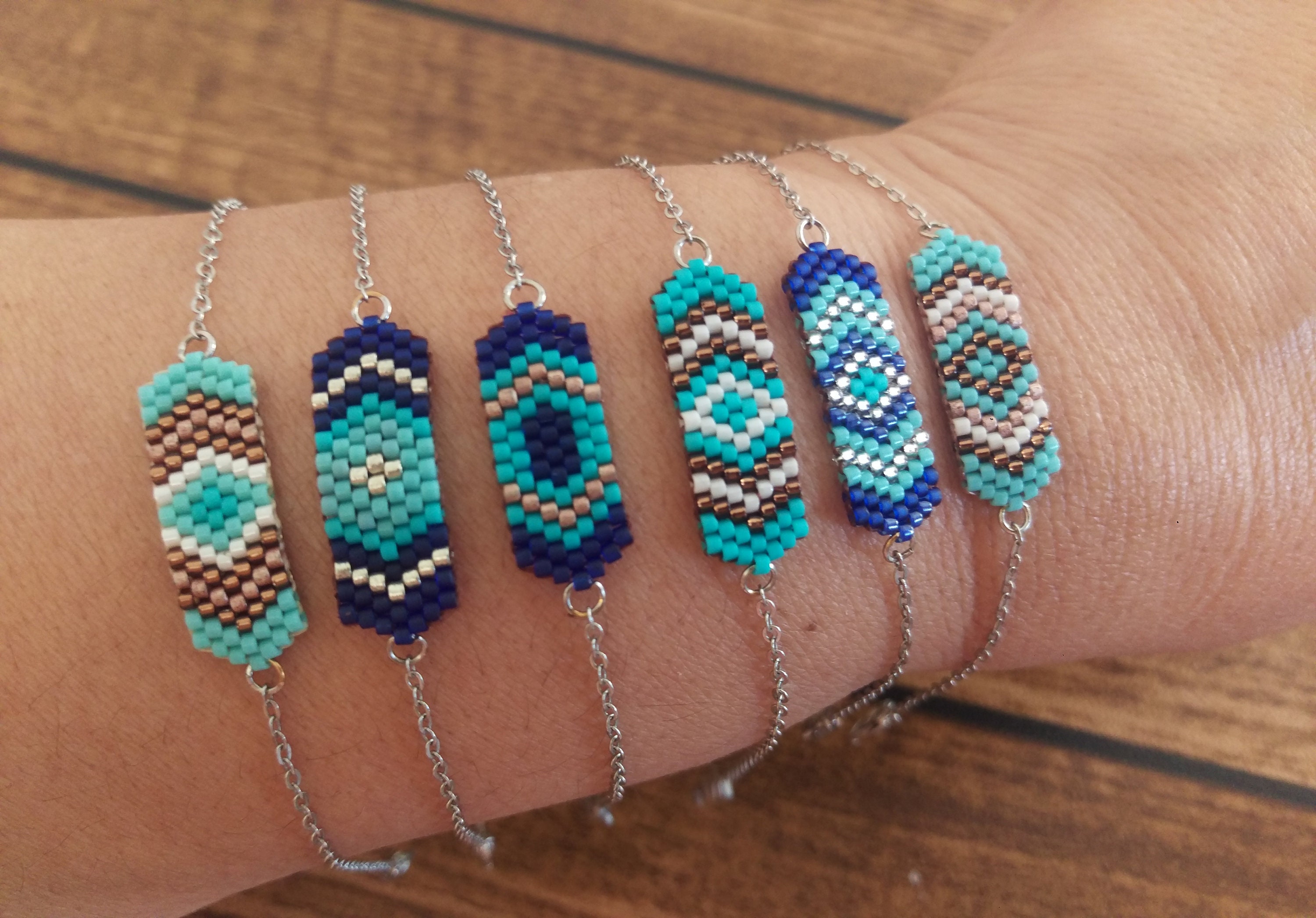 アクセサリー KAMIYA Mexican Beads Bracelet BLUE OBJECT | @kamiya___official SS25 mexican beads