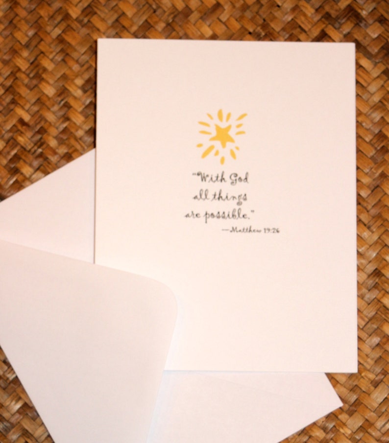 Blank Notecard Stationery Note Card with Christian Biblical Etsy