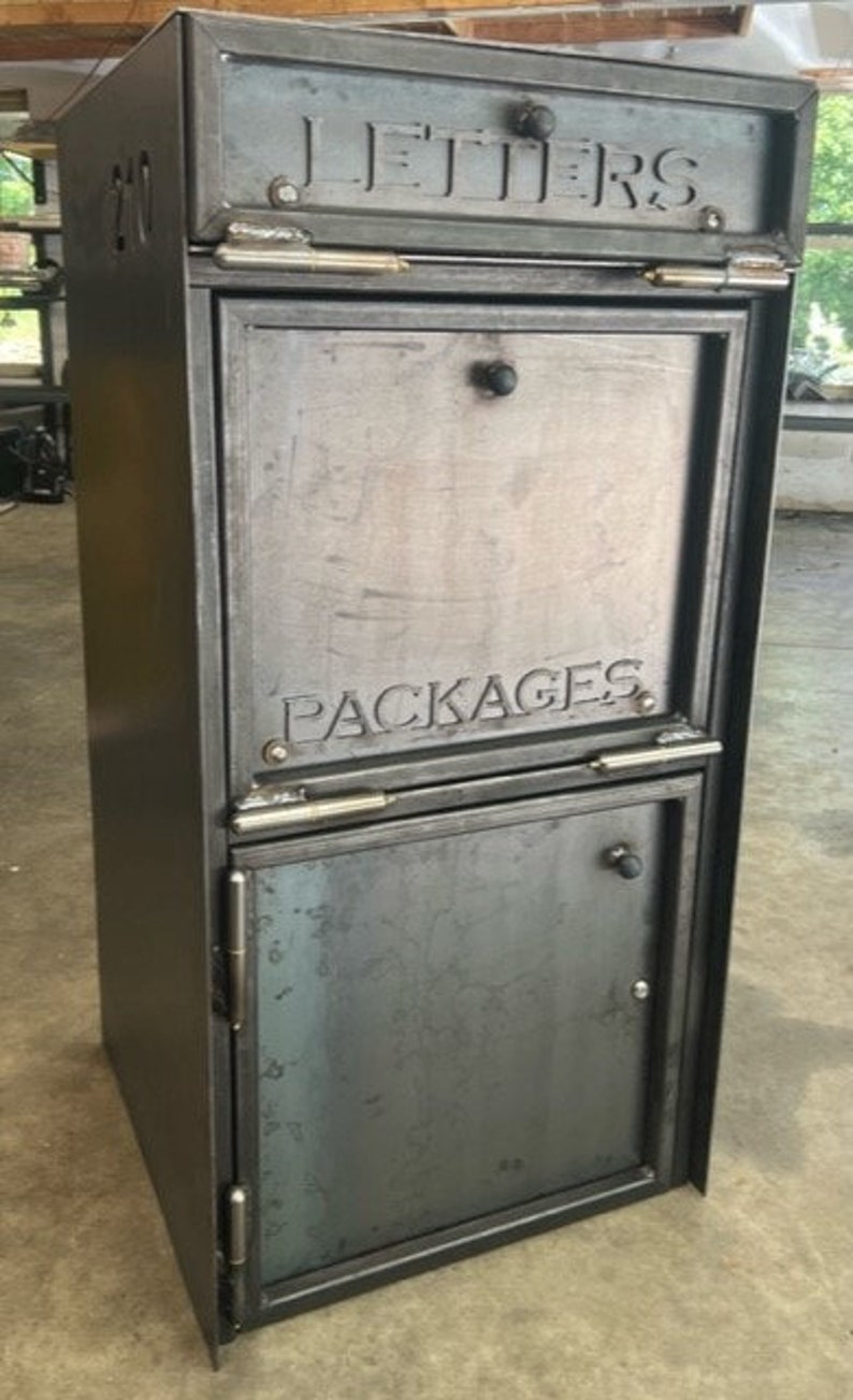 Steel Mailbox With Package Safe - Etsy