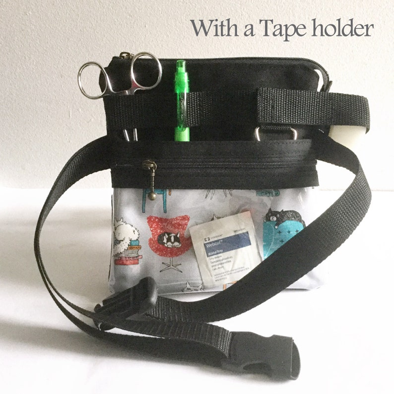 Nurse tool belt waist bag with a tape holder and a zipper Etsy