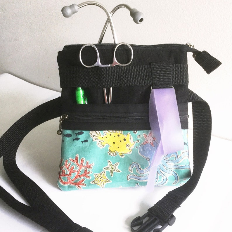 Nursing student Vet tech Nurse organize fanny pack with a zipper clear pocket Gift for Nurse teacher