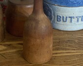 Vintage Wood Masher, Aged Wooden Potato Herb Smasher, Rustic Farmhouse Kitchen, Primitive Prim Cabin Decor