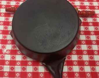 Vintage Cowboy Skillet Frying Pan, 10.25 inch, Chuckwagon Cold Handle, Antique Pressed Steel Grilling Camping, Cabin Bunkhouse Kitchen Gift