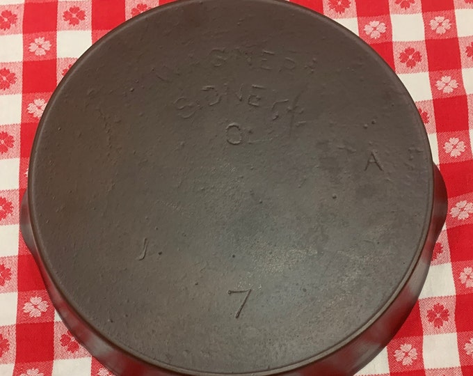 Vintage No. 7 Wagner Sidney Cast Iron Skillet 7 A Arc Logo Etsy