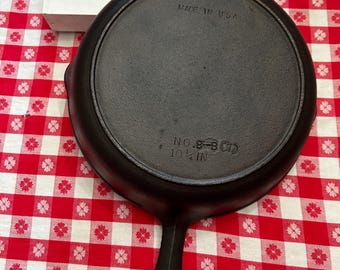 Vintage BSR Cast Iron Skillet 8 B (7) with Heat Ring, Century Series Frying Pan, 10 1/4 in. Frying Pan