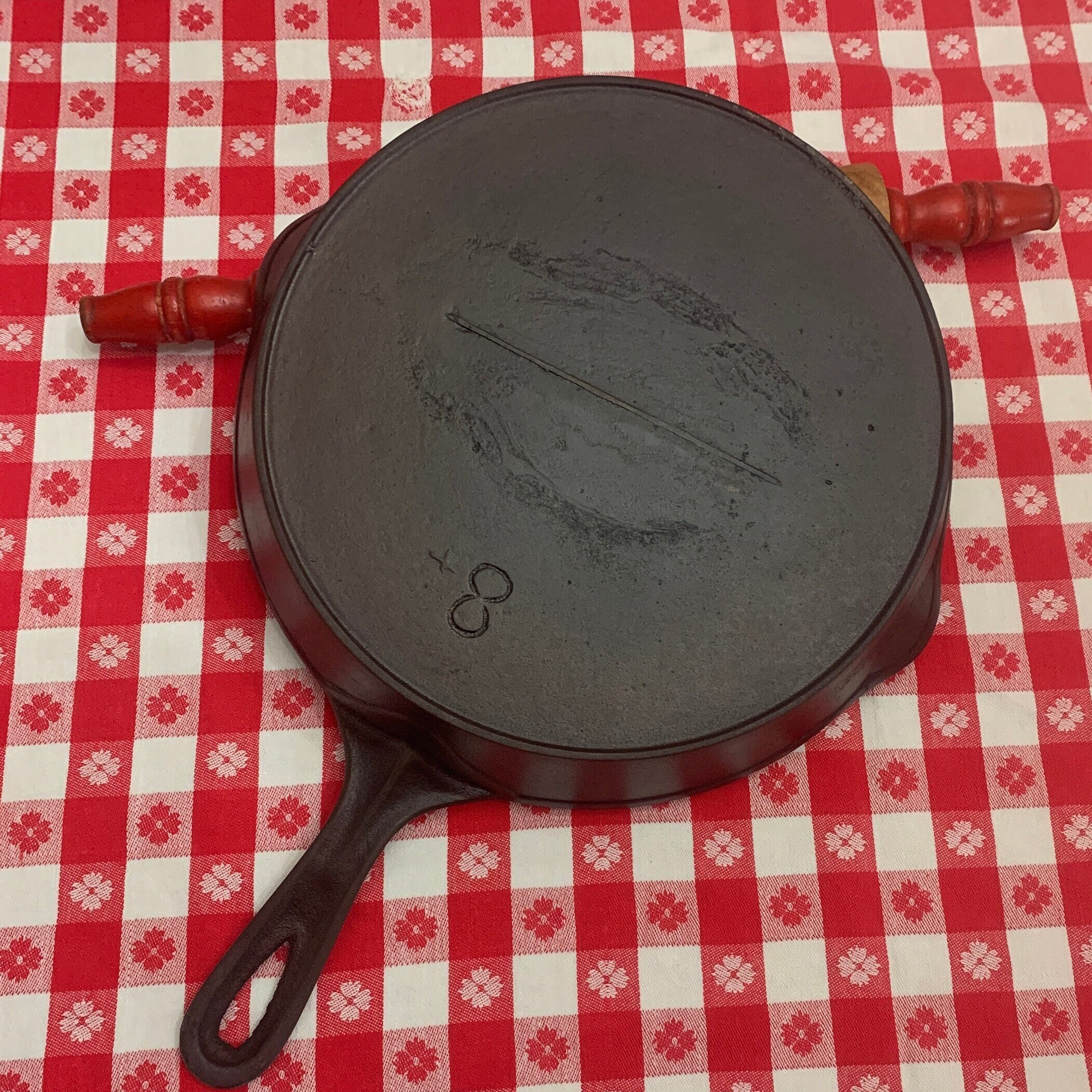 Rare AB&I 15 Cast Iron Milled Bottom Skillet 