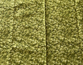 Tela de algodón estampada con hortensias verdes de 1 yarda, Blank Textiles 2386, para acolchado y costura.