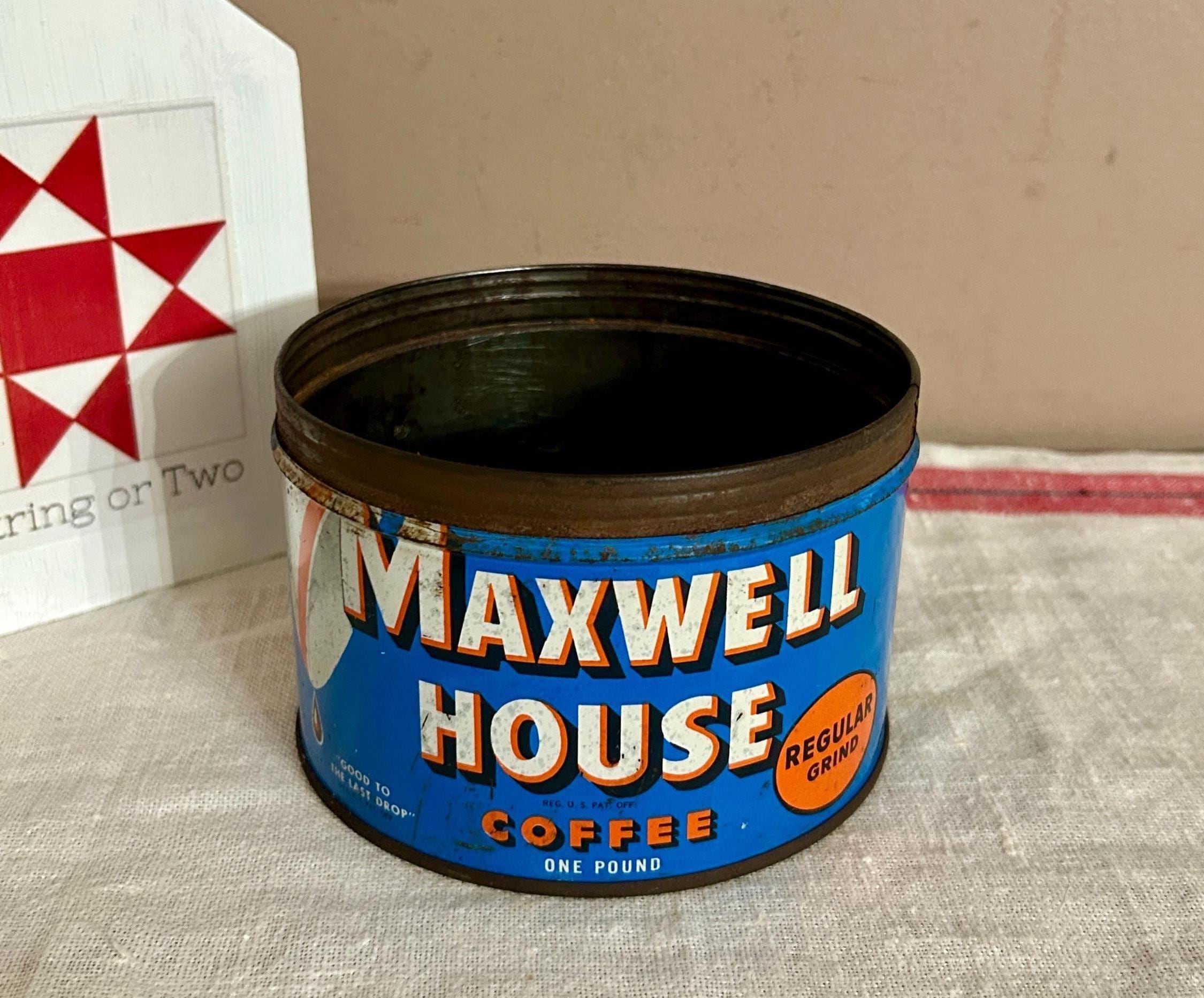 Vintage Maxwell House Tin - Etsy