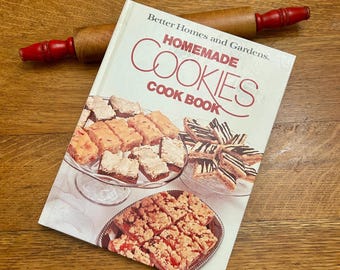 Homemade Cookies Cookbook, Vintage  1975 Better Homes and Gardens Hardcover Cook Book Traditional Recipes
