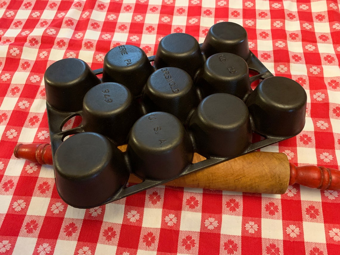 Griswold No. 10 Cast Iron Popover Baking Pan 949 Erie PA USA Etsy