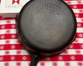 Vintage No. 6 Wagner Ware Cast Iron Skillet: Restored Sidney O 1056, 9 inch Frying Pan