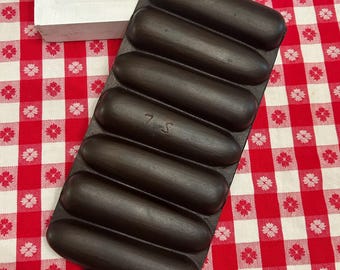 Vintage Cast Iron Corn Stick Pan, BSR Cornbread 7 Cornsticks, Restored Clean