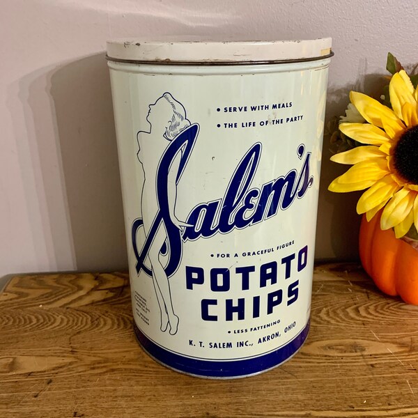 Vintage Potato Chip Advertising Etsy