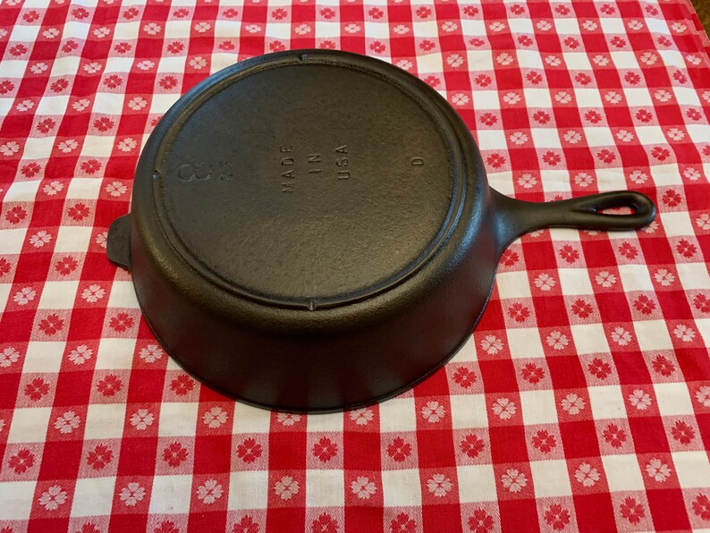 Cast Iron Chicken Fryer Vintage Lodge 8 CF Made in USA Deep Etsy