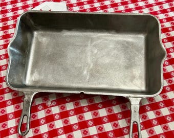 Vintage Aluma Super Cooker, Deep Skillet Fish Chicken, Two Handle, Aluminum Rome Industries Peoria