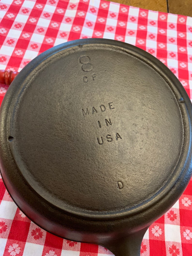 Cast Iron Chicken Fryer Vintage Lodge 8 CF Made in USA Deep Etsy