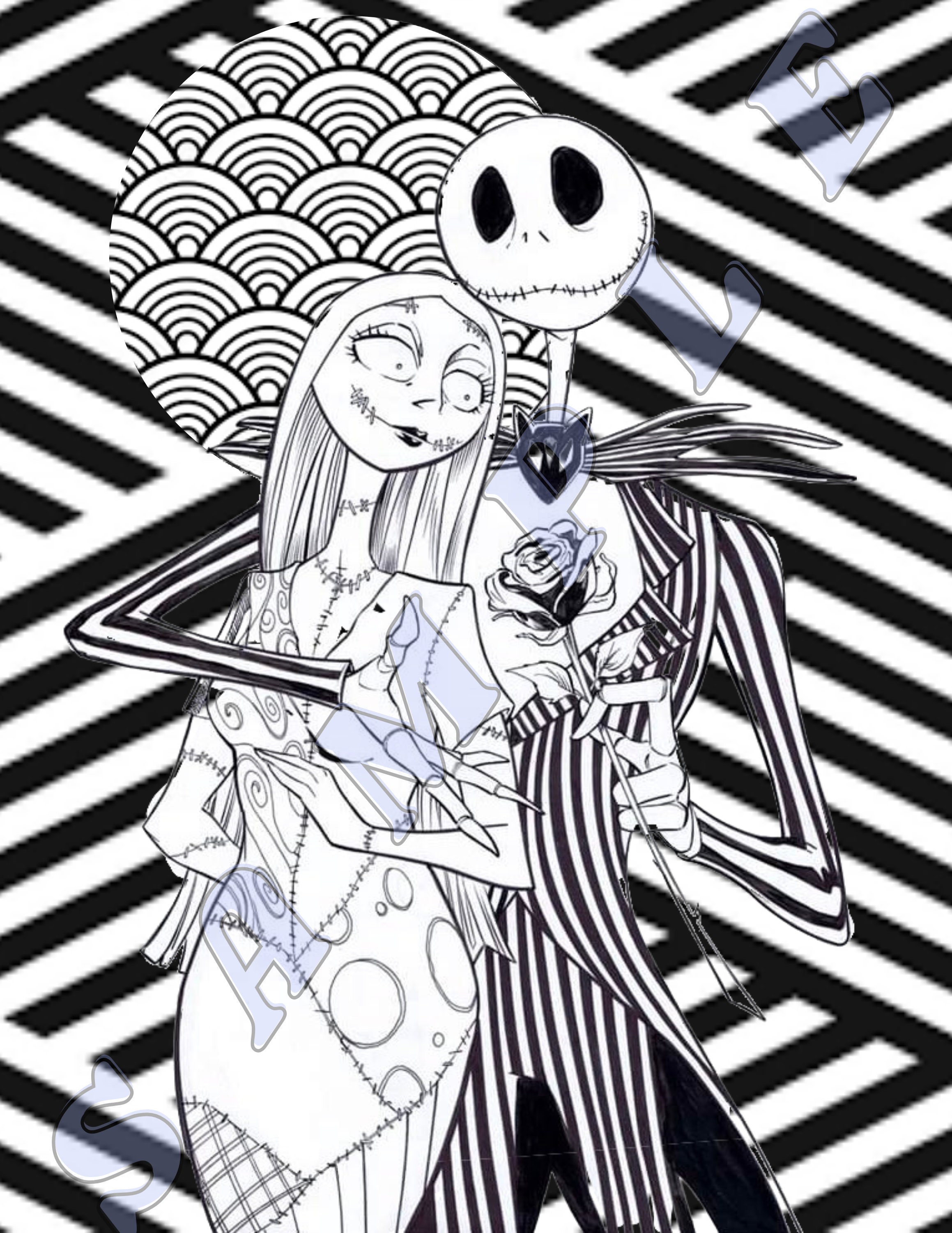 Nightmare Before Christmas Sally Coloring Pages Printable