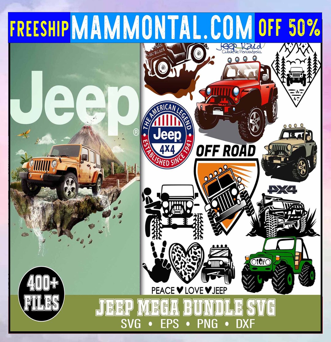 Mega Car Logo Bundle, Jeep SVG, Bundle Svg, Jeep Hair Svg, Jeep Shirt ...