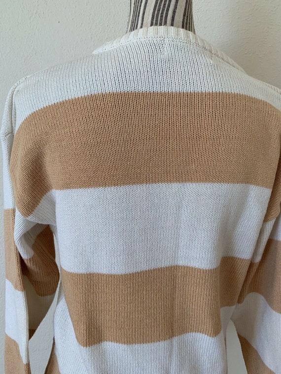 Vintage Pierre Cardin Ligne Tricot Striped Sweate… - image 6