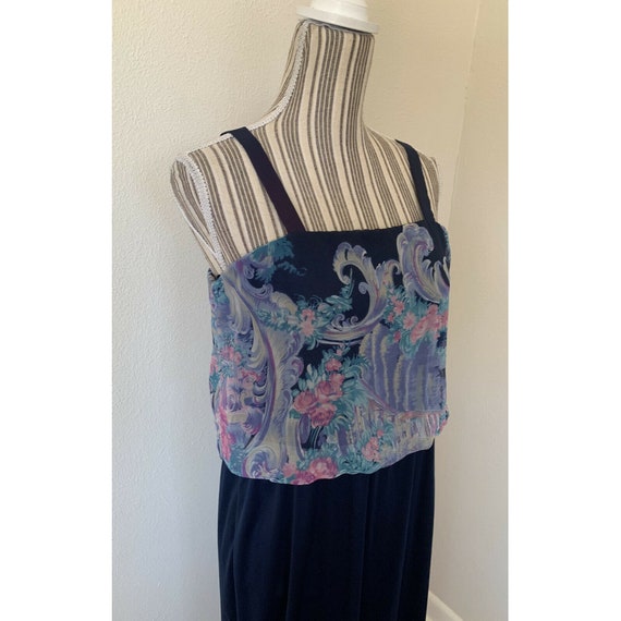 Vintage 1970s Jo-Ed Disco Maxi Dress Women’s Small - image 4