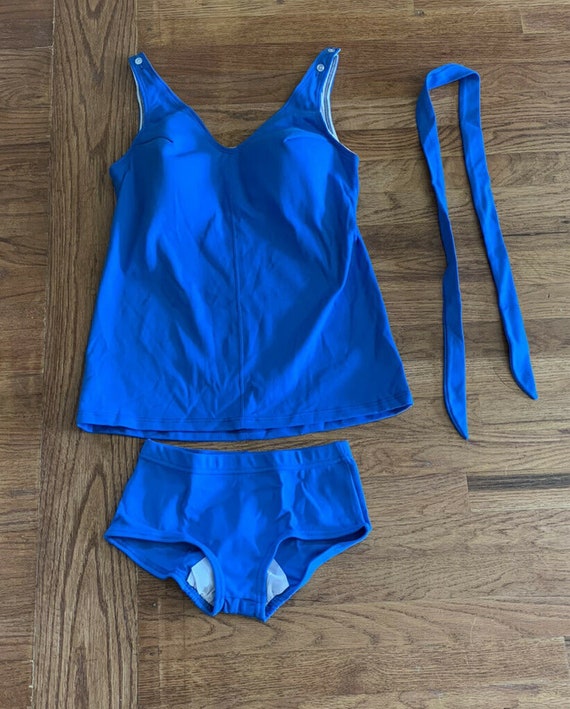 Vintage 50s/60s Figurettes Blue Swimsuit Mint - image 3