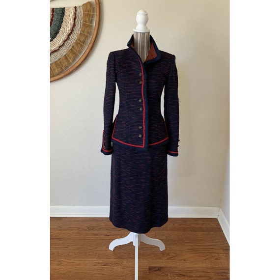 Vintage 90s Koos Van Den Akker Wool Suit Set Wome… - image 5