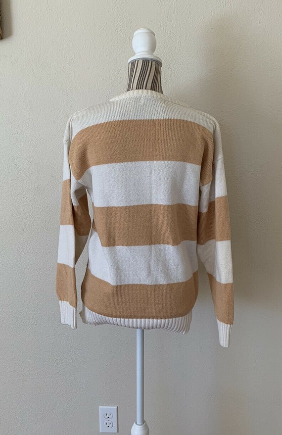 Vintage Pierre Cardin Ligne Tricot Striped Sweate… - image 7