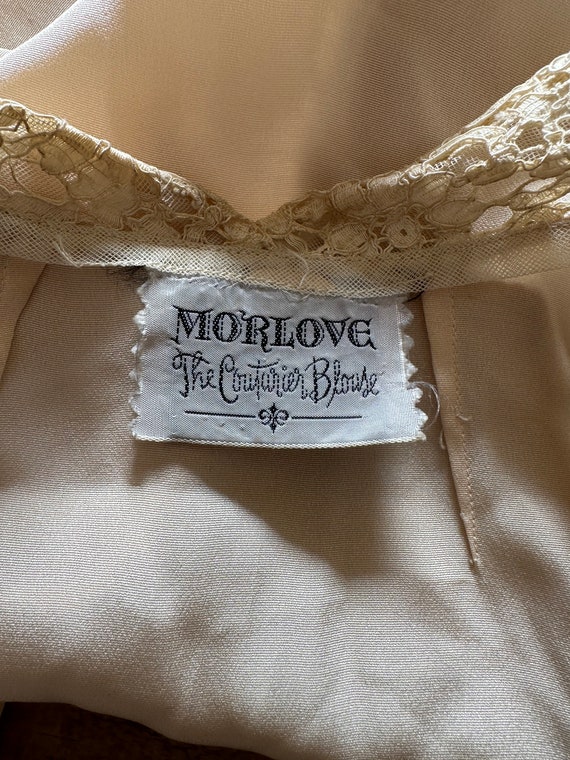 Vintage 40s Morlove The Couturier Blouse Lace Wom… - image 7