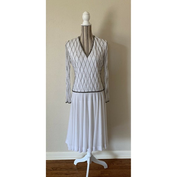 Vintage 70s Lillie Rubin Victoria Royal Ltd. Whit… - image 2