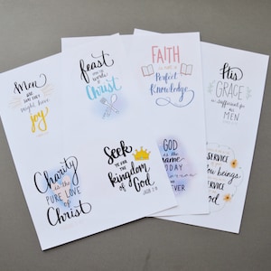 Lds Scripture Glue Ins For Children Printable
