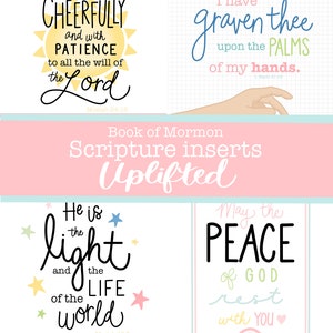 Pretty Study Sheets Scripture Glue Ins, UPLIFTED, Scripture Inserts ...