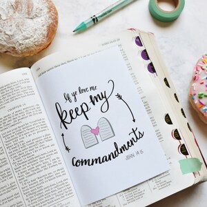 Pretty Study Sheets Scripture Glue Ins, Scripture Inserts, LDS Tools ...
