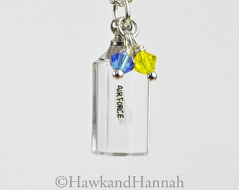 Custom Rice Military Pendant by Hawk and Hannah