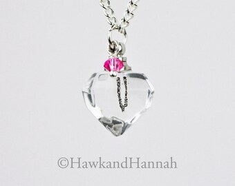 Custom Rice in Teardrop Pendant by Hawk and Hannah