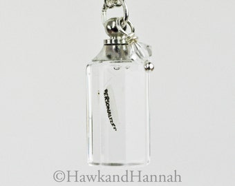 Custom Rice in Octagon Pendant by Hawk and Hannah
