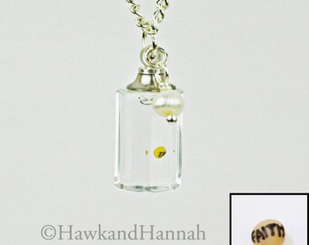 Faith on Mustard Seed Octagon Pendant by Hawk and Hannah