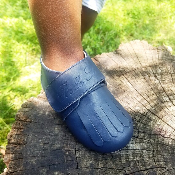 infant navy loafers