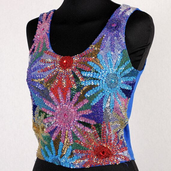 1980s Vintage bustier with sequins