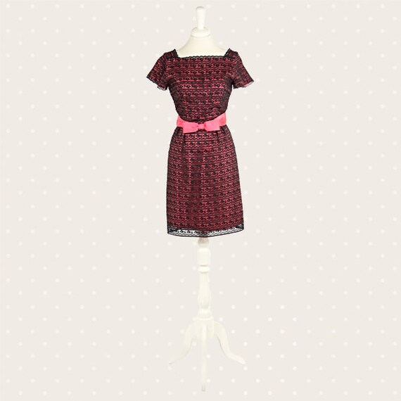 Black lace ‘60s dress